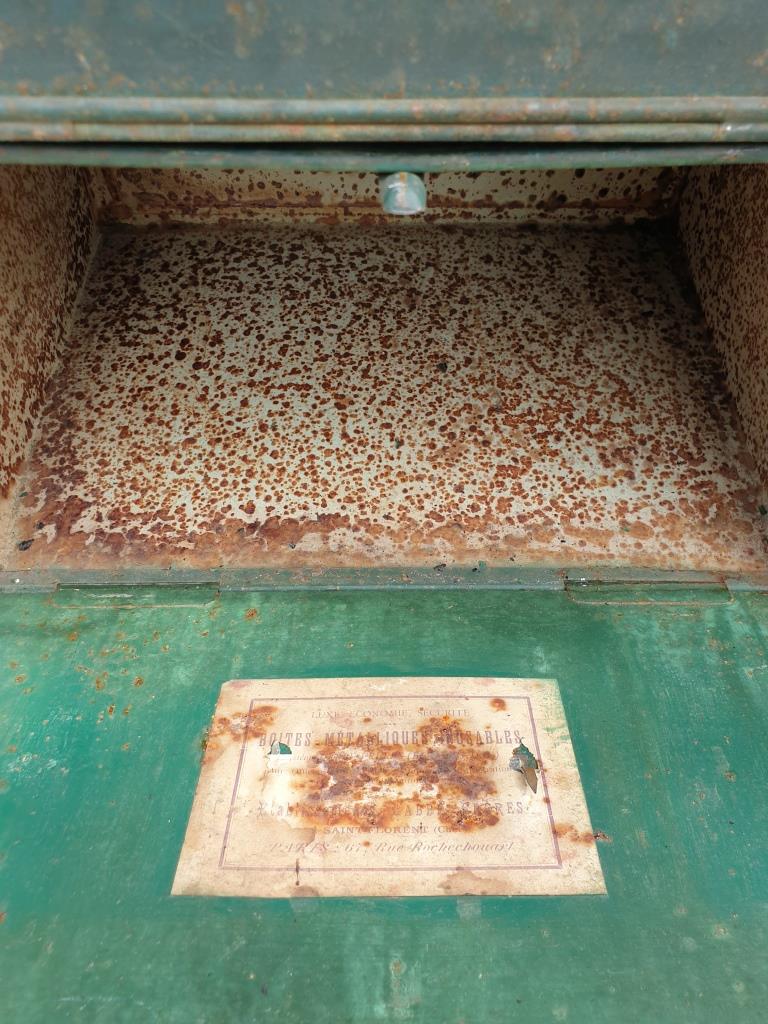 Lot 7 metal cartonniers 1920 André Labbé