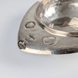 Silver Sculptural Bowl by Graziella Laffi, Signed, Peru, 1960s