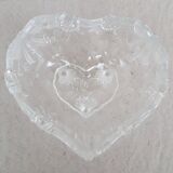Heart shaped glass bowl