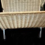 Wicker magazine rack years 69/70 TBE