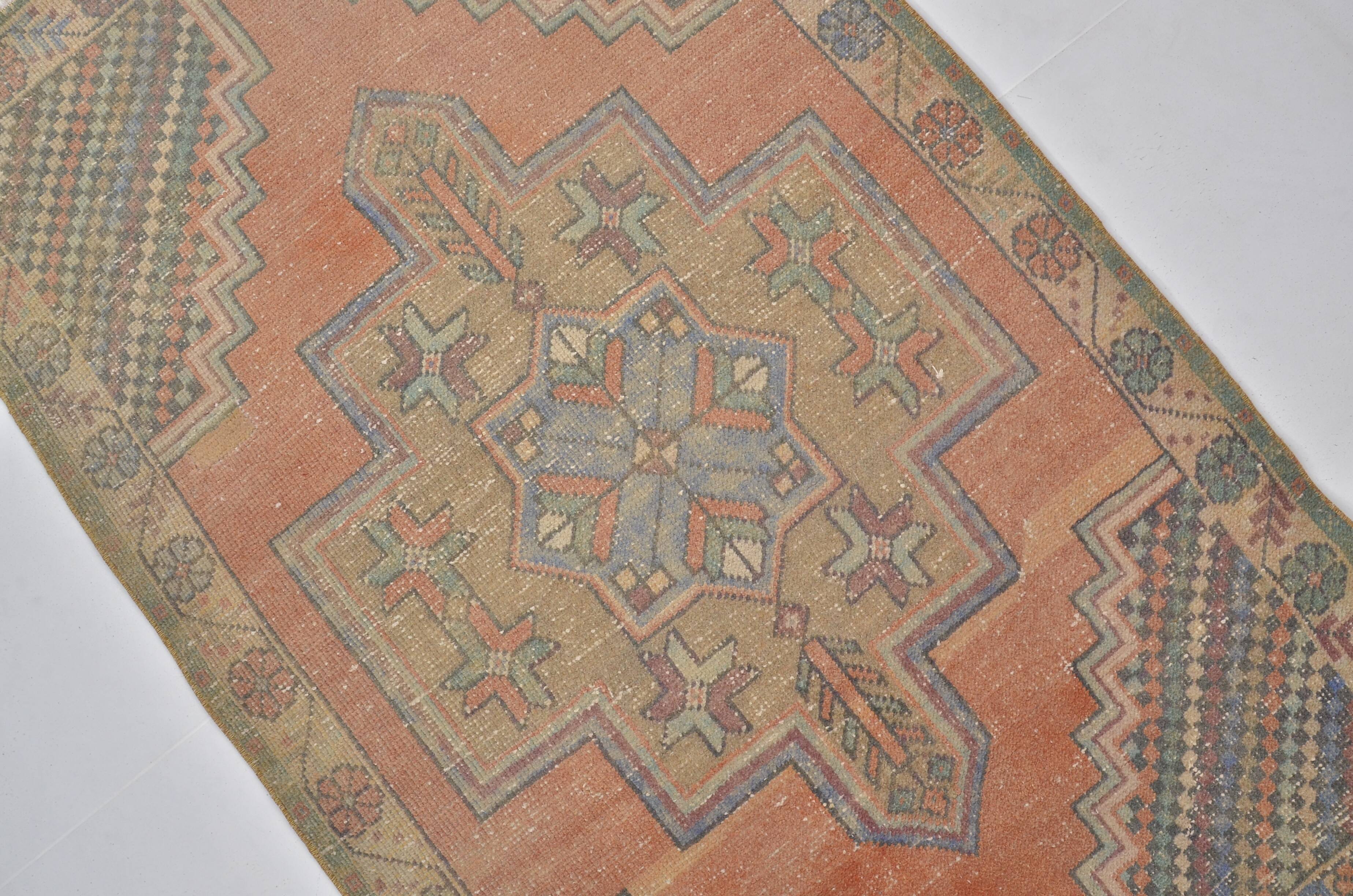 Vintage Handmade Floral Rug sku 2405