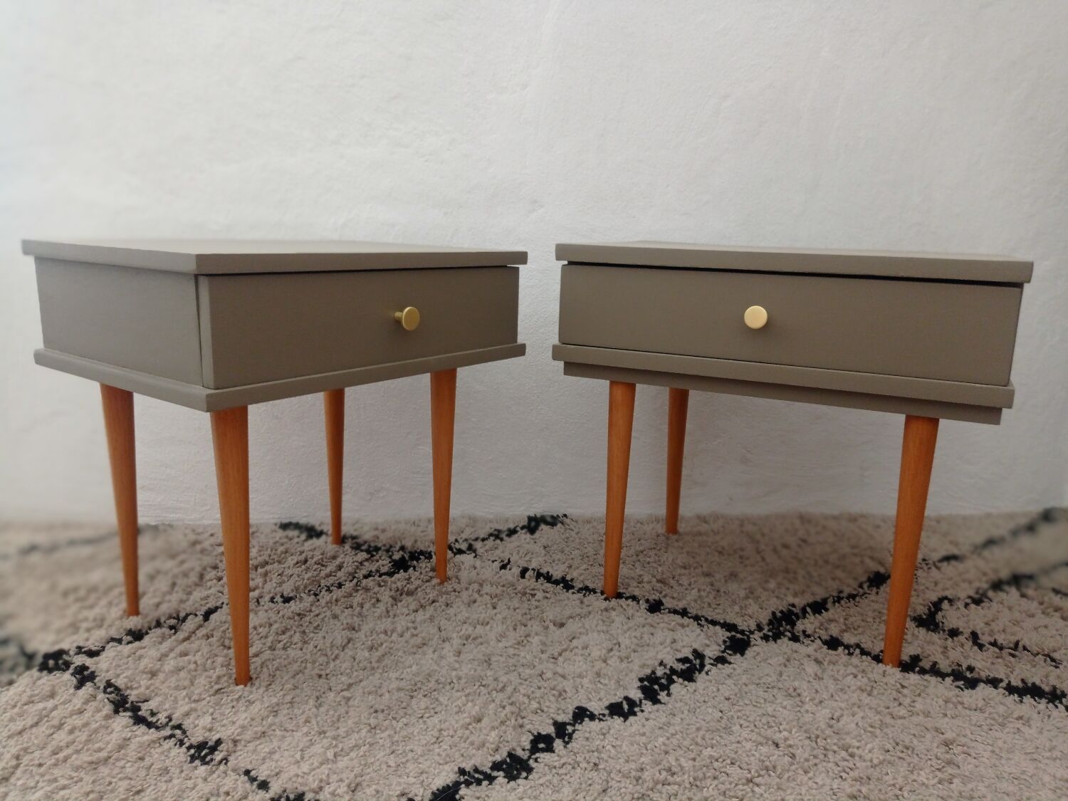 Paire de chevets vintage