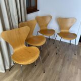 Set of 4 Serie 7 chairs (3107) by Arne Jacobsen / Fritz Hansen