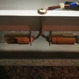 Wall lights. Cracked glass