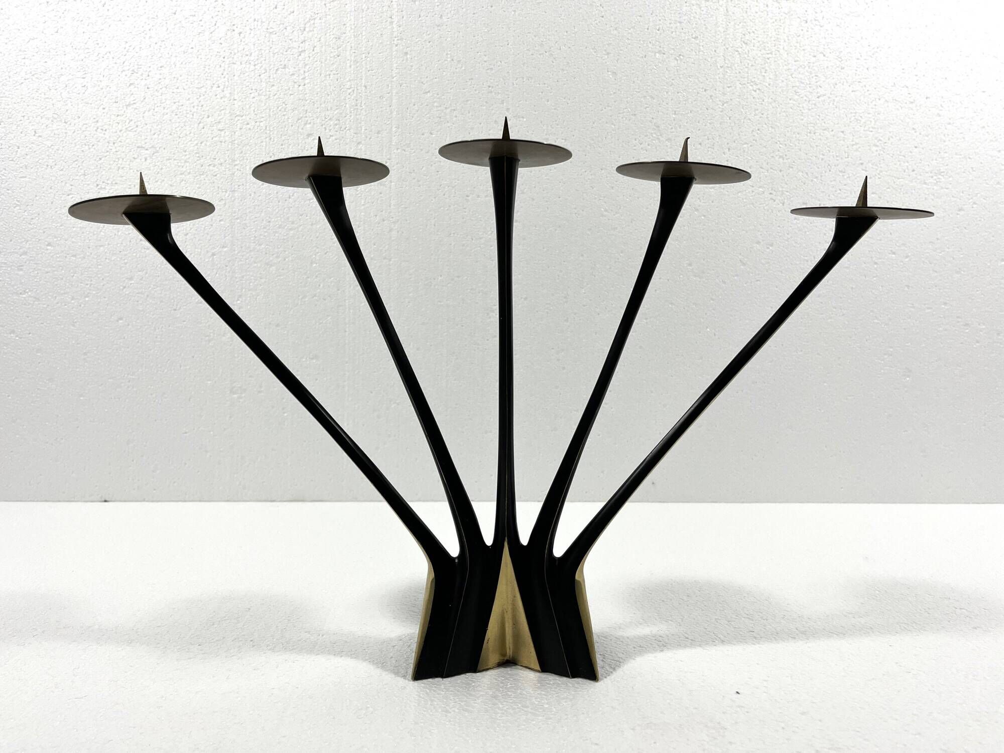 Large bronze candle holder by Klaus Ullrich 1950's