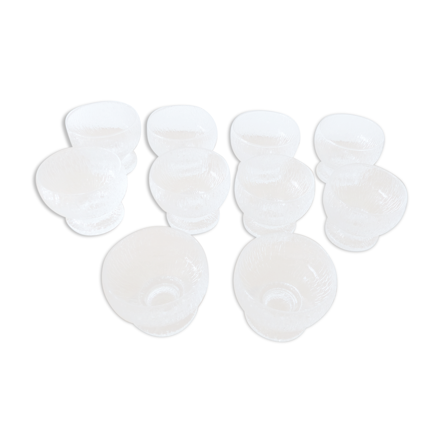 Lot de 10 coupes à glace
