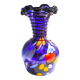 Vase en verre de Murano à bord roulé, années 60
