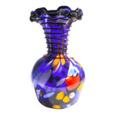 Vintage Murano Vase "Ruffled Rim" 1960s