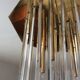 J.T Kalmar chandelier in brass and plexiglass of the 70s