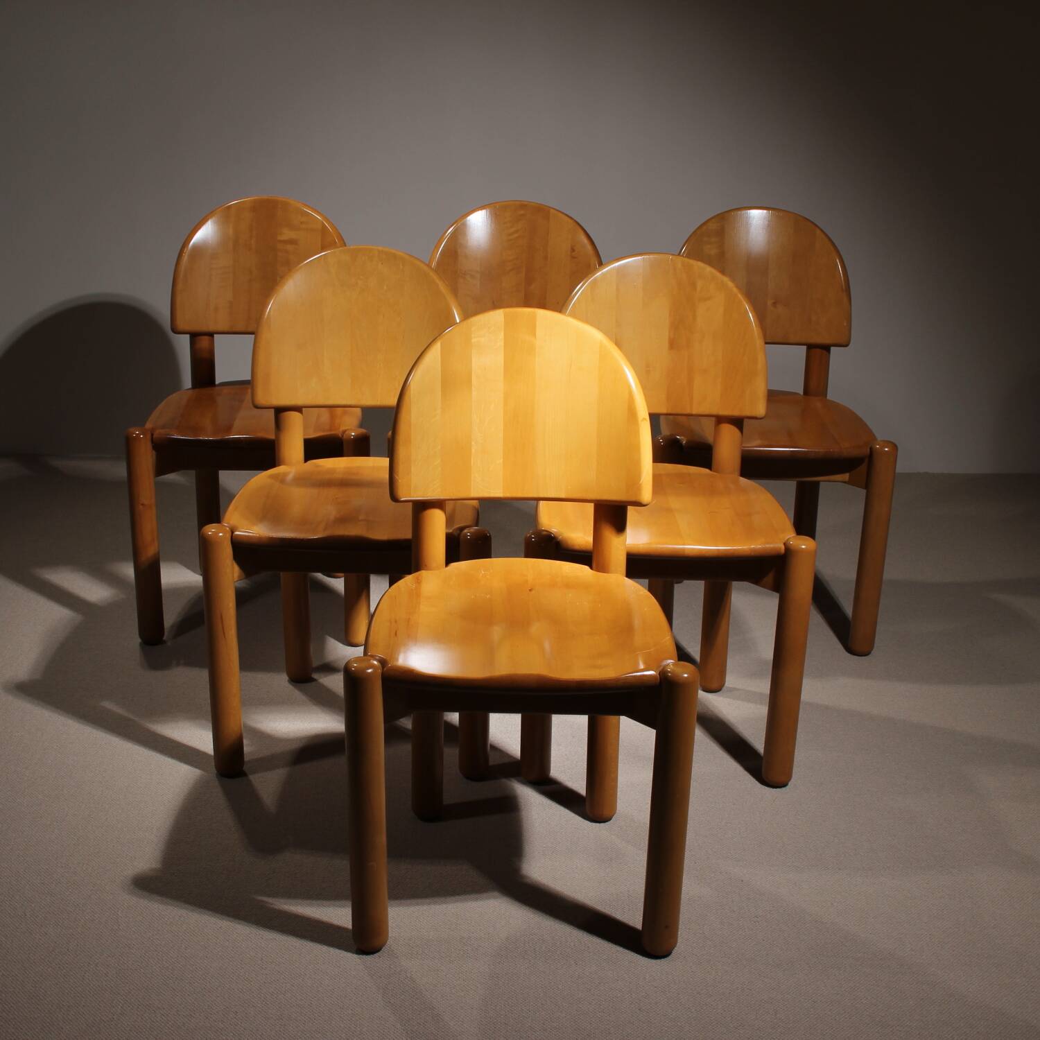 Six Chairs in Alder Wood by Rainer Daumiller | Denmark 1980s