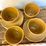 Glazed stoneware cups