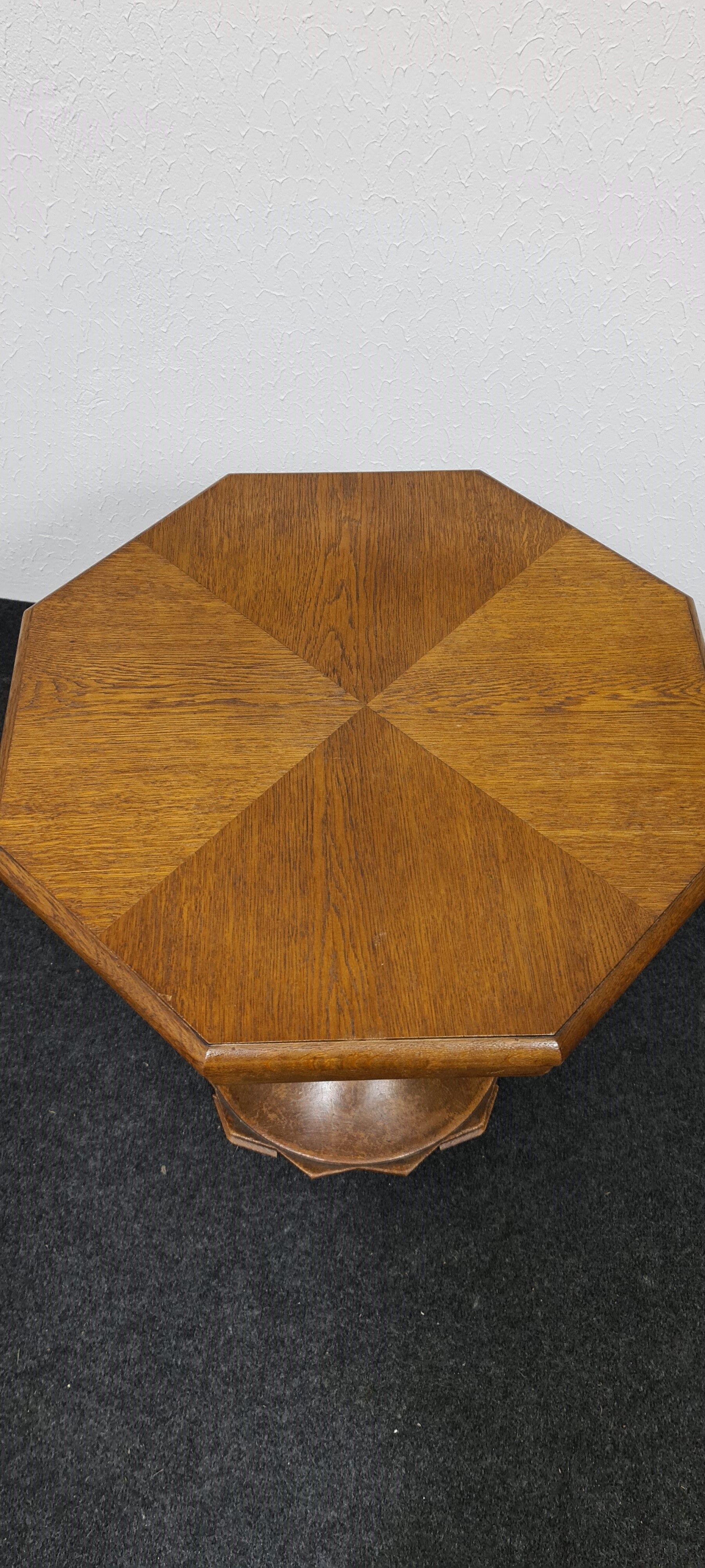 Vintage oak side table from the 1940s