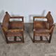 Ensemble de 2 fauteuils brutalistes de Biosca, Espagne, années 1950