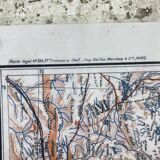Vintage map of Algeria 1947