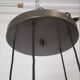 Cascade chandelier - vintage - aluminum and glass