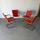 Set of 4 designer chairs by Erik Munnikhof for Leolux in chrome.