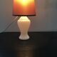 Lamp base in white opaline.