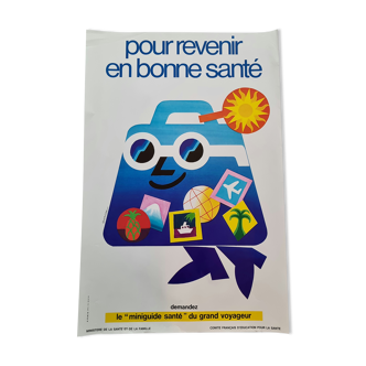 Affiche du ministère de la santé