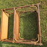 Vintage rattan shelf