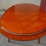 Oval table, Regency style, integrated extensions