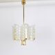 Chandelier by Carl Fagerlund Glass leaves Murano, 1960s