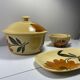 Gien earthenware tureen and gravy bowl set, Tournesol collection