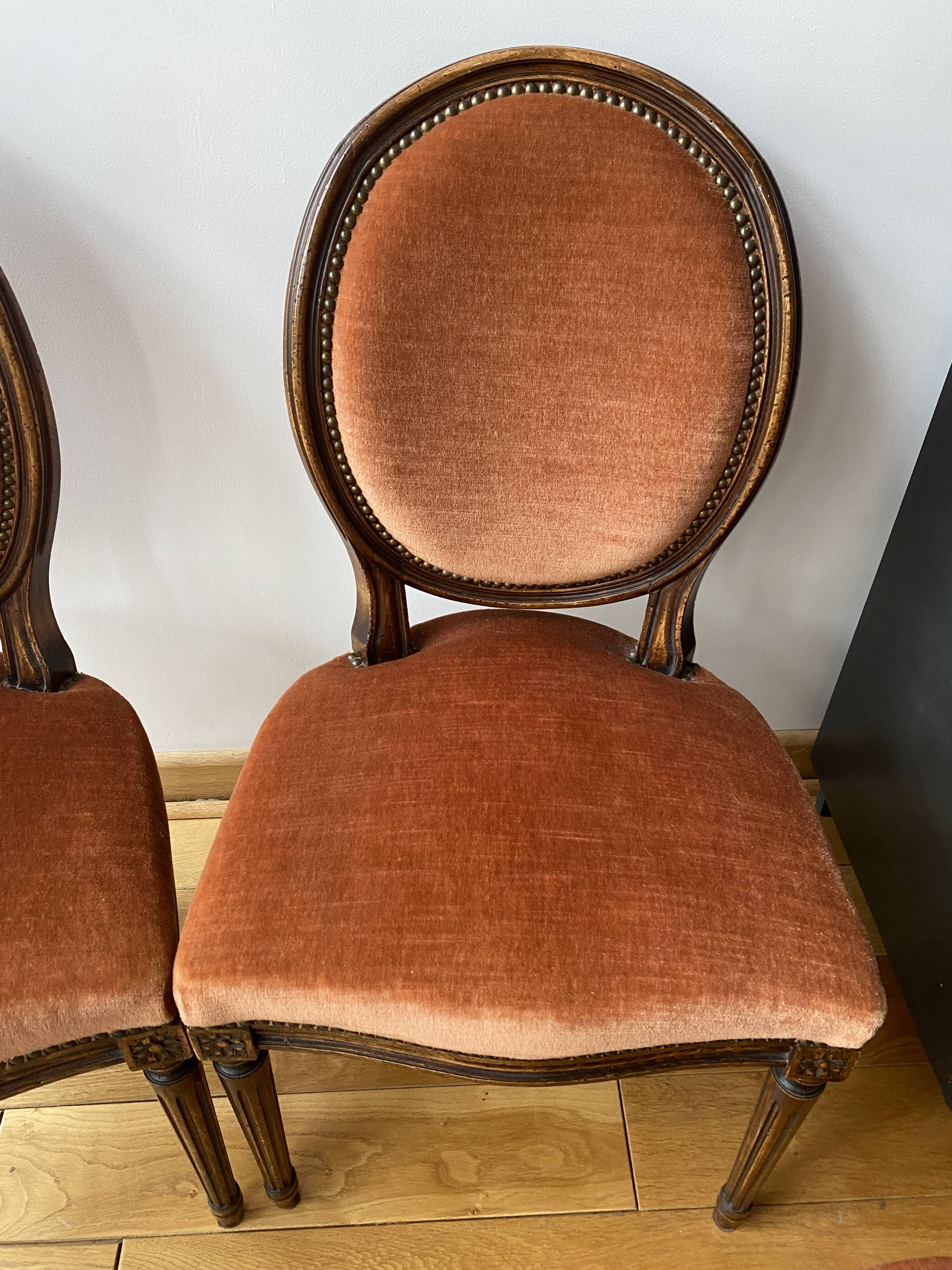 Antique medallion chairs