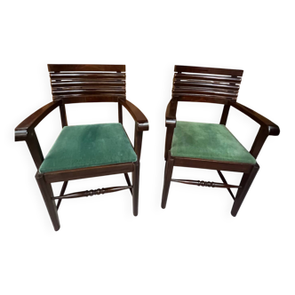 Paire de fauteuils Gaston Poisson