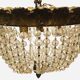 Lustre plafonnier de style Louis XV en bronze XX siècle