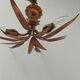 Golden leaf chandelier