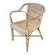 Fauteuil rotin et osier adulte 1970