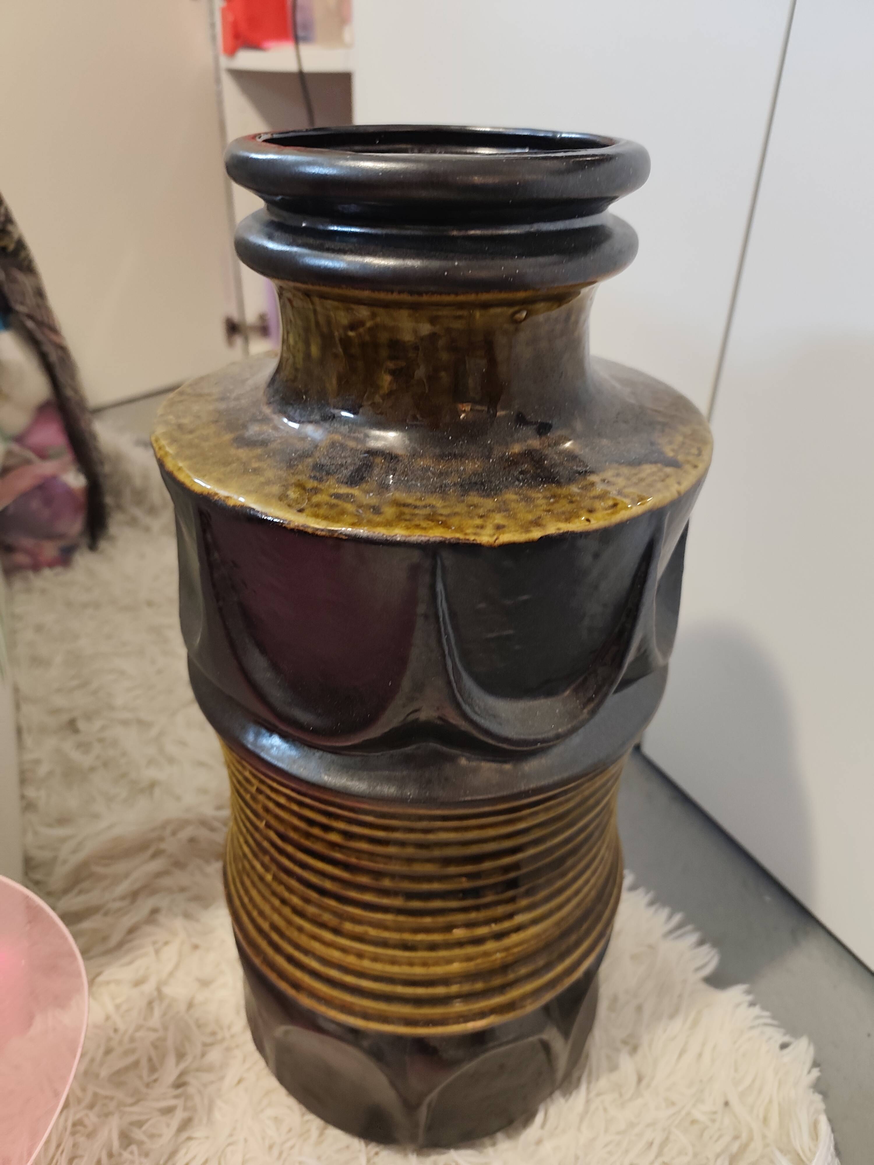 Large vintage vase Bay Keramik W. Germany, model 379-50, 60s/70s, Fat