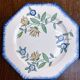Set of 4 antique Longwy starter or dessert plates.
