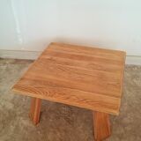 Vintage solid oak coffee table vintage 50s