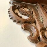 Farm wooden wall shelf