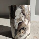 Side table in petrified wood
