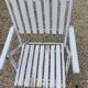 Fauteuil pliant de jardin à lattes de bois