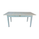 Table de ferme vintage avec tiroir
