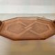 Vintage pink glass platter in Rosaline style A