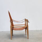 Cognac leather Safari chair