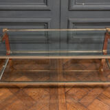 Coffee table with two trays by Pierre Vandel Paris 1980