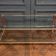 Table basse à deux plateaux par Pierre Vandel Paris 1980
