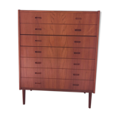 Chest with drawers and Scandinavian teak felling