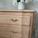 Louis XV chest of drawers in solid cherry wood