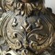 Pair of Antique Flambeaux Candlesticks/Baroque Style, Rocaille. In gilded bronze. 19th century