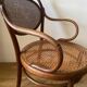 Thonet armchair n 15 curved wood and canework