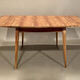 Scandinavian extendable teak table, 1950