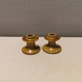 A set of ceramic candlesticks by L.Hjort Denmark 1970s.