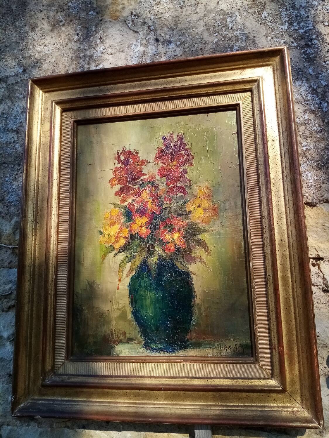 Oil on canvas still life Roland Dufils