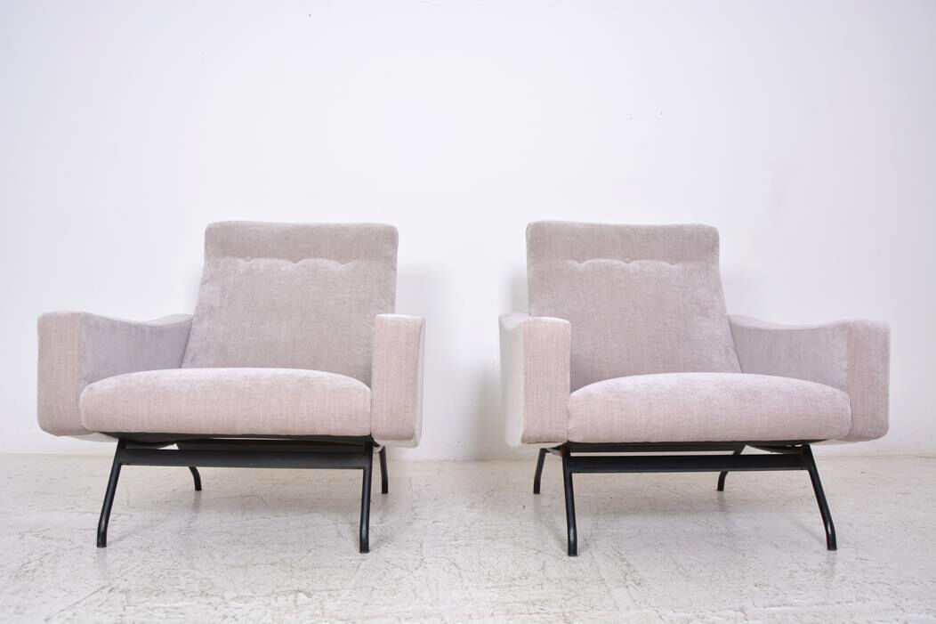 Paire de fauteuils modèle "Galion" création de Gilbert Steiner, éditions Steiner., 1955